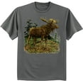 thumbnail image 1 of Mens Graphic Tee Wildlife Moose T-Shirt, 1 of 1