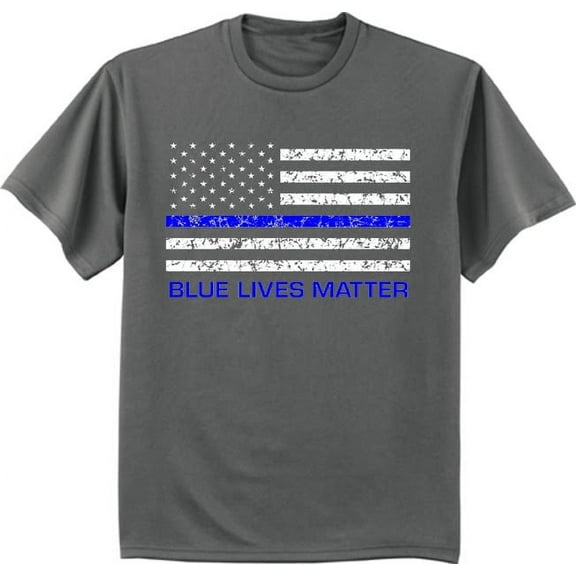Mens Graphic Tees Blue Lives Matter T-shirt