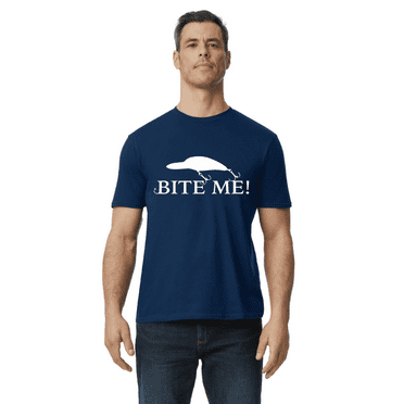 Mens Graphic Tees Funny Rude Sayings Fishing Lure T-shirt Short Sleeve Tee