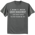thumbnail image 1 of Mens Graphic Tees Funny Saying Anger Management T-shirt, 1 of 1