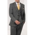 thumbnail image 1 of Mens Gray Windowpane Check Tweed Suit, 1 of 3