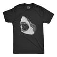 thumbnail image 1 of Mens Great White Shark T shirt Pearly Teeth Jaws Attacking Cool Graphic Tee Graphic Tees, 1 of 7