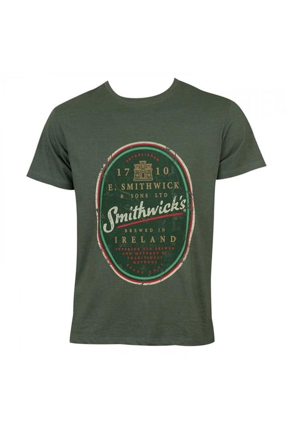 Mens Green Distressed T-Shirt - 2XL
