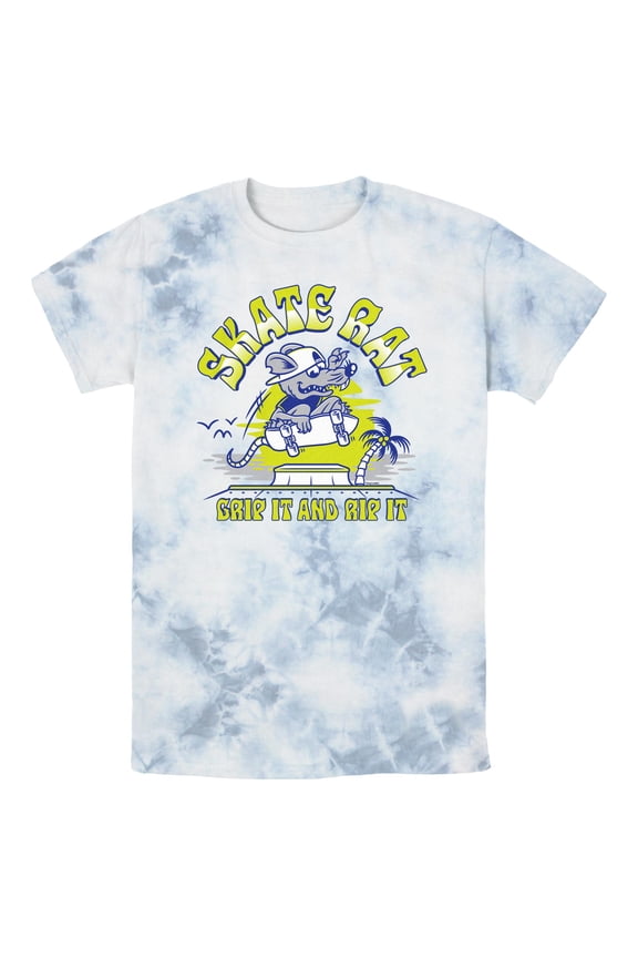 Mens Greg Lutzka Skater Rat Grip It and Rip It Green T Shirt
