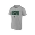 thumbnail image 1 of NCAA Michigan State Spartans Men's Heather Gray Cotton Boxed Mascot Short Sleeve T Shirt, 1 of 3