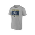thumbnail image 1 of NCAA Notre Dame Fighting Irish Men's Heather Gray Cotton Boxed Mascot Short Sleeve T Shirt, 1 of 3