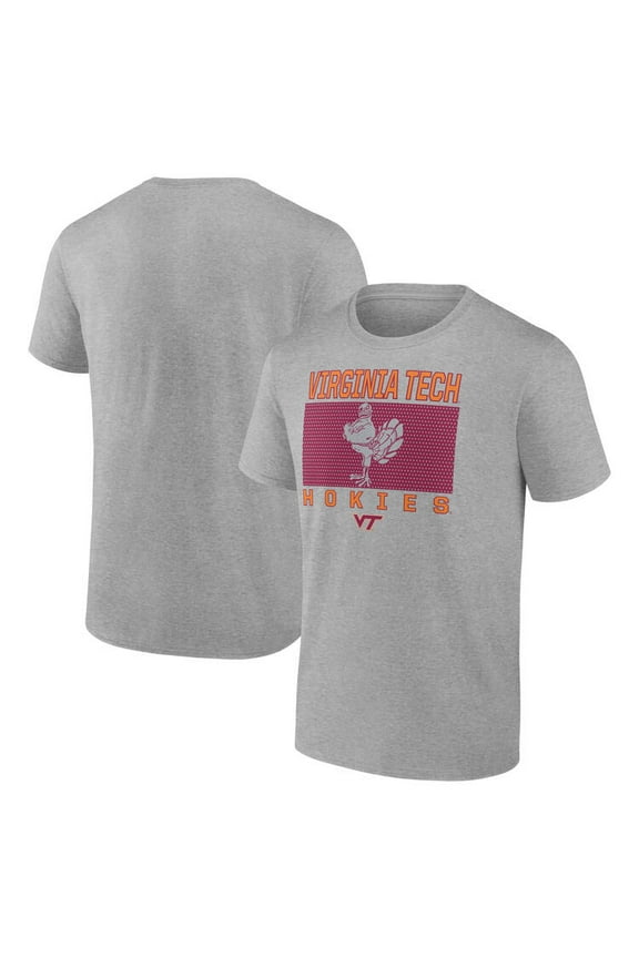NCAA Virginia Tech Hokies Men's Heather Gray Cotton Short Sleeve T Shirt