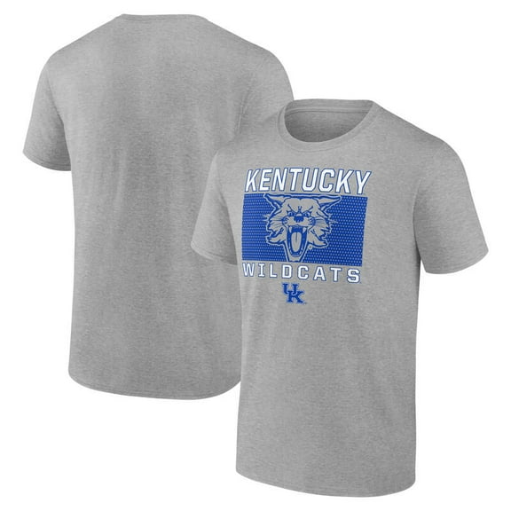NCAA Kentucky Wildcats Men's Heather Gray Cotton Short Sleeve T Shirt