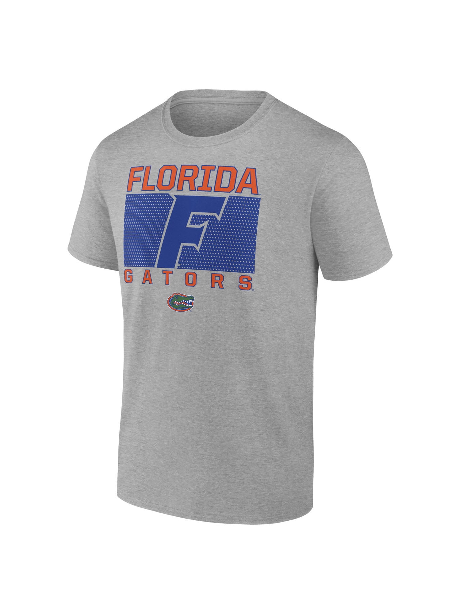 NCAA Florida Gators Men's Heather Gray Cotton Boxed Mascot Short Sleeve T Shirt
