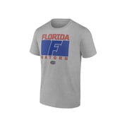 NCAA Florida Gators Men's Heather Gray Cotton Boxed Mascot Short Sleeve T Shirt