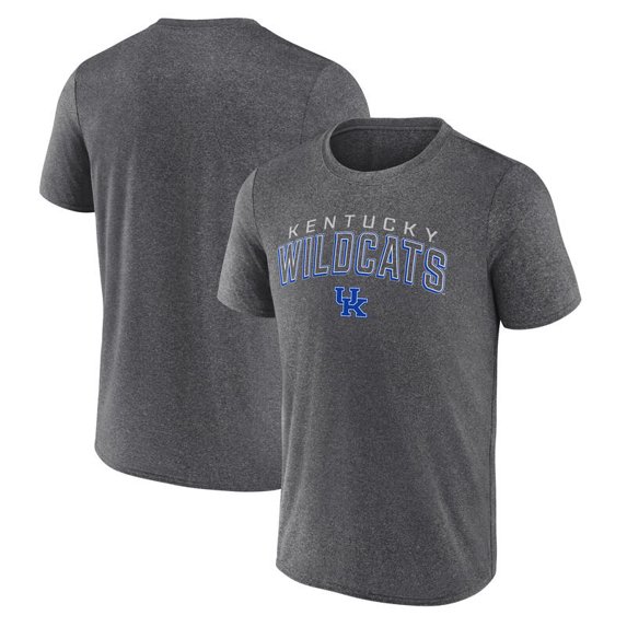 Men's Gray Kentucky Wildcats Synthetic Short Sleeve Tee Name Arch Over