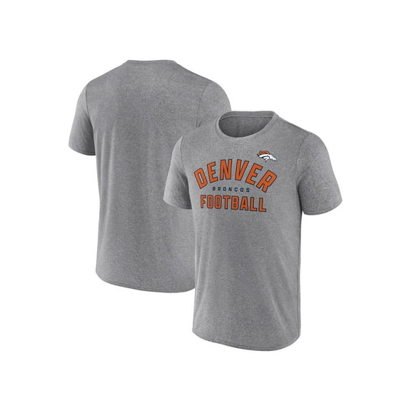 NFL Men's Denver Broncos Synthetic Gray Short Sleeve Arch Logo T-Shirt – All 32 Teams Available