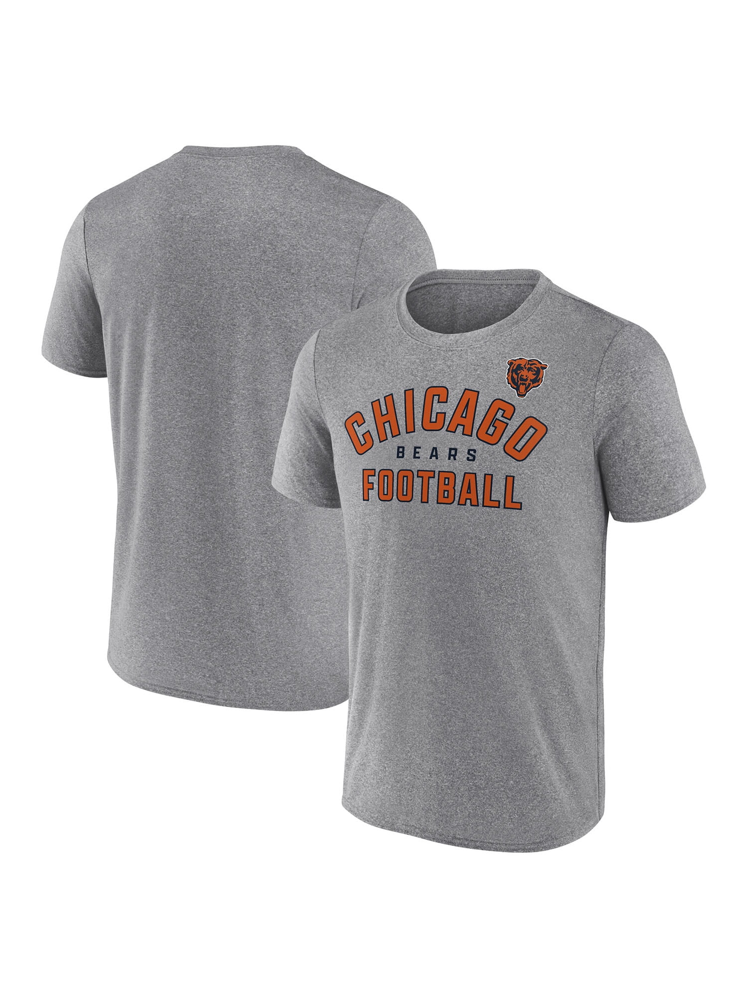 NFL Men's Chicago Bears Synthetic Gray Short Sleeve Arch Logo T-Shirt – All 32 Teams Available