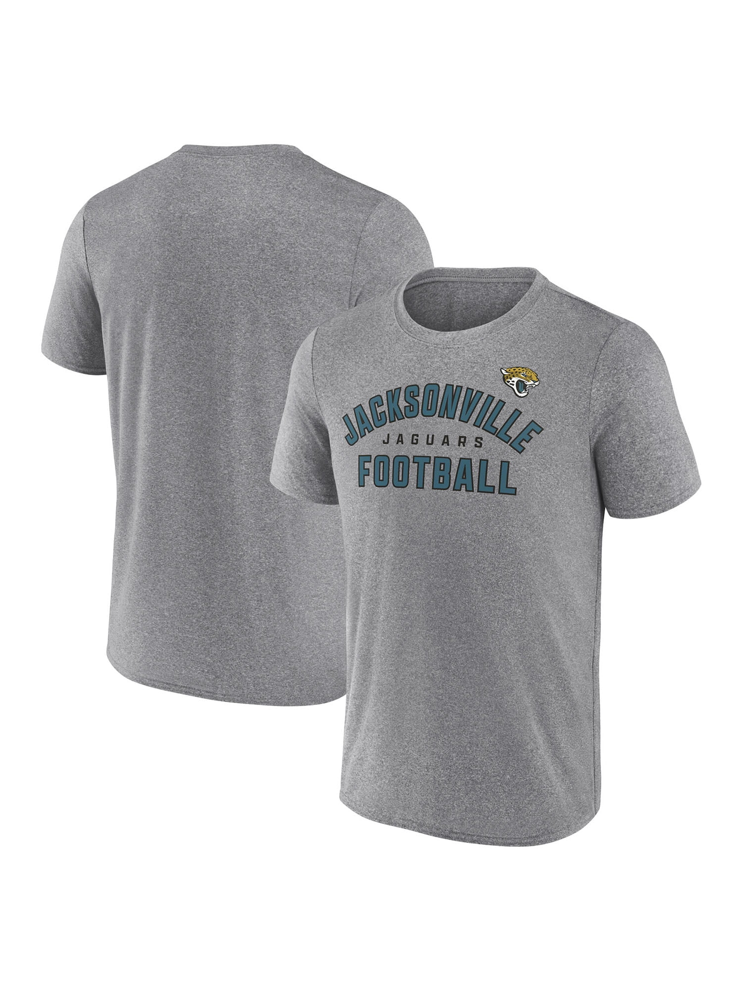 NFL Men's Jacksonville Jaguars Synthetic Gray Short Sleeve Arch Logo T-Shirt – All 32 Teams Available