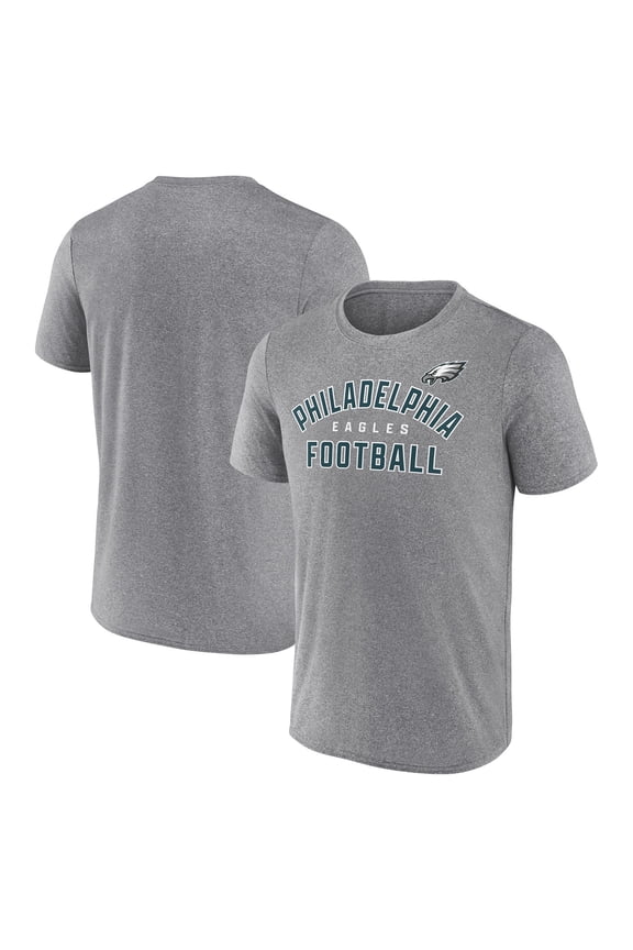 NFL Men's Philadelphia Eagles Synthetic Gray Short Sleeve Arch Logo T-Shirt – All 32 Teams Available