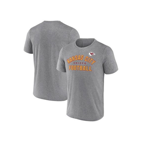 NFL Men's Kansas City Chiefs Synthetic Gray Short Sleeve Arch Logo T-Shirt – All 32 Teams Available