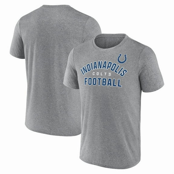 NFL Men's Indianapolis Colts Synthetic Gray Short Sleeve Arch Logo T-Shirt – All 32 Teams Available
