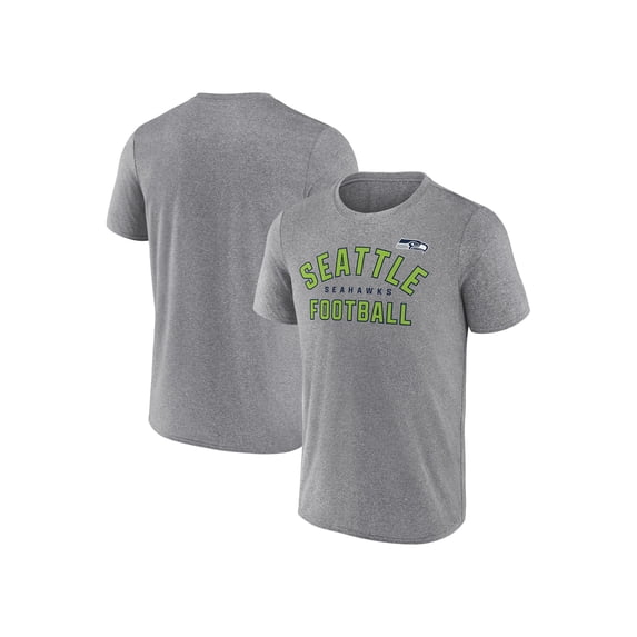 NFL Men's Seattle Seahawks Synthetic Gray Short Sleeve Arch Logo T-Shirt – All 32 Teams Available