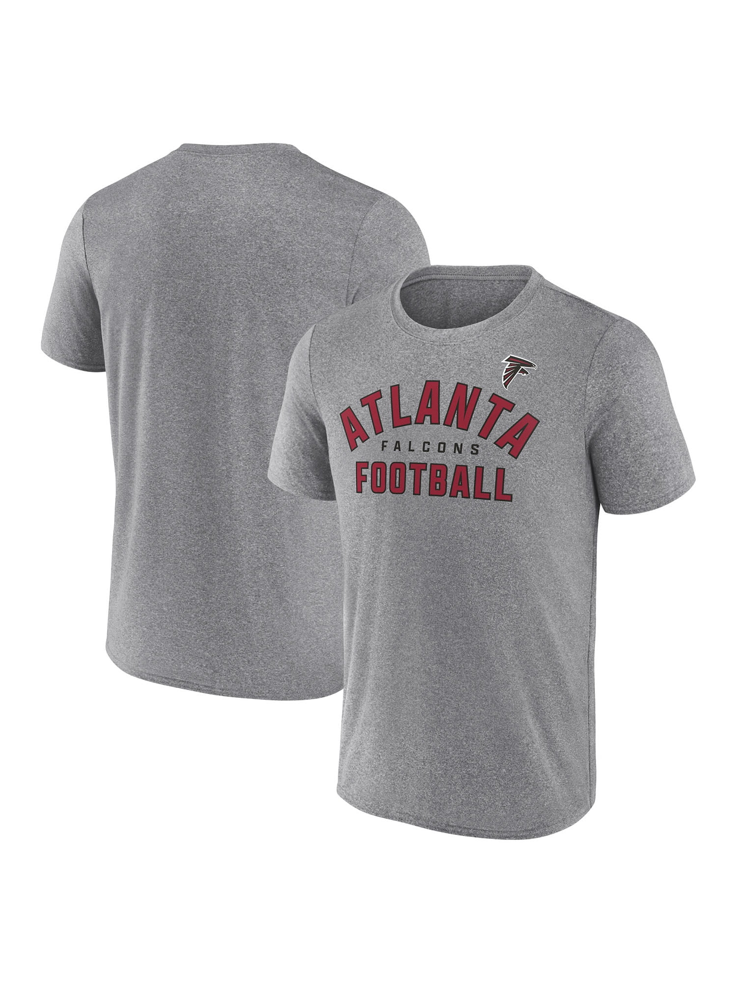 NFL Men's Atlanta Falcons Synthetic Gray Short Sleeve Arch Logo T-Shirt – All 32 Teams Available