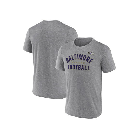 NFL Men's Baltimore Ravens Synthetic Gray Short Sleeve Arch Logo T-Shirt – All 32 Teams Available