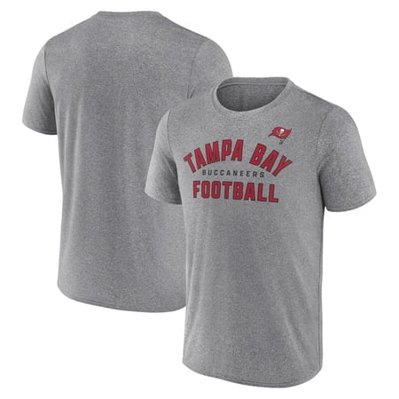 Tampa Bay Buccaneers NFL Men's Tampa Bay Buccaneers Synthetic Gray Short Sleeve Arch Logo T-Shirt – All 32 Teams Available