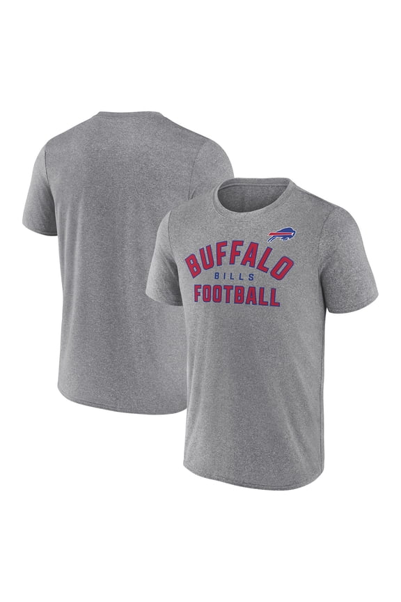 NFL Men's Buffalo Bills Synthetic Gray Short Sleeve Arch Logo T-Shirt – All 32 Teams Available
