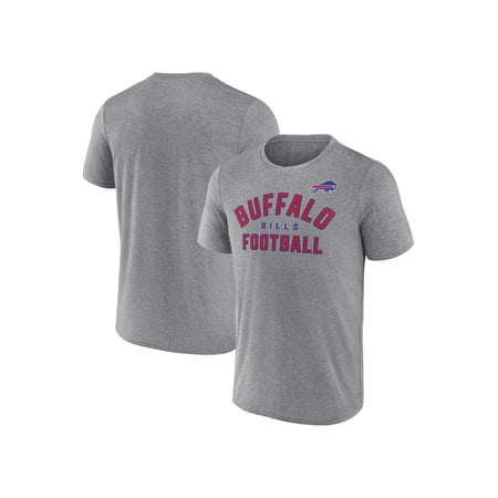 Buffalo Bills NFL Men's Buffalo Bills Synthetic Gray Short Sleeve Arch Logo T-Shirt – All 32 Teams Available