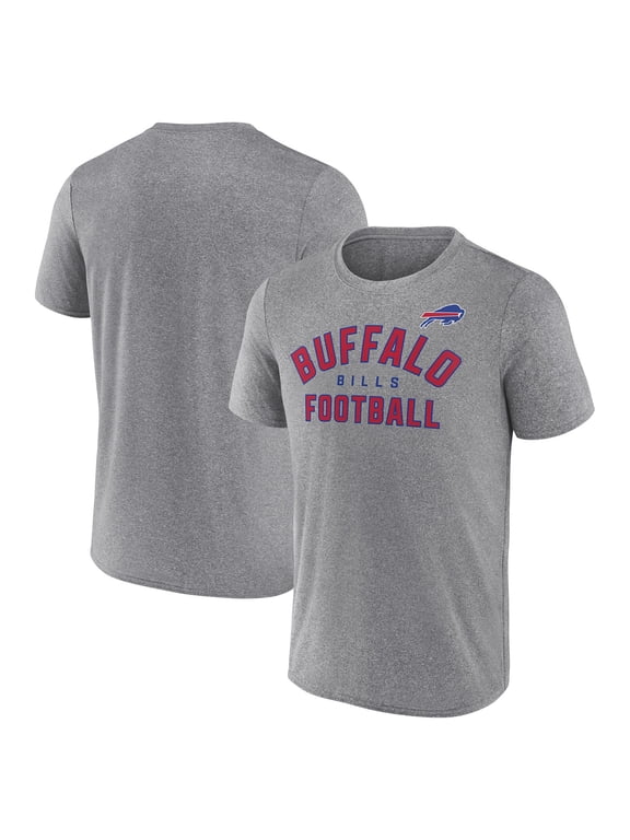 NFL Men's Buffalo Bills Synthetic Gray Short Sleeve Arch Logo T-Shirt – All 32 Teams Available