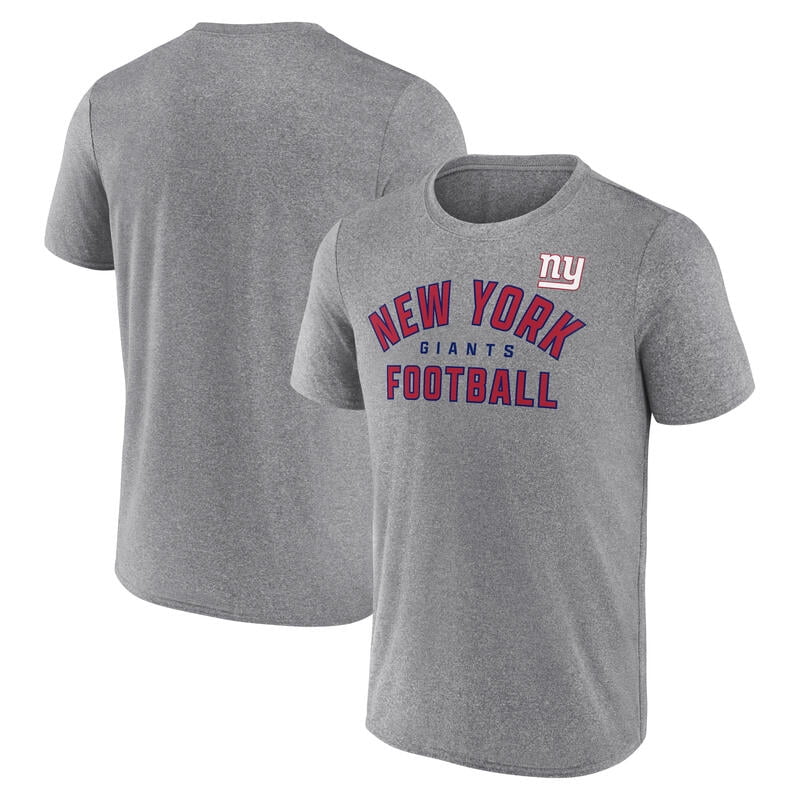 NFL Men's New York Giants Synthetic Gray Short Sleeve Arch Logo T-Shirt – All 32 Teams Available