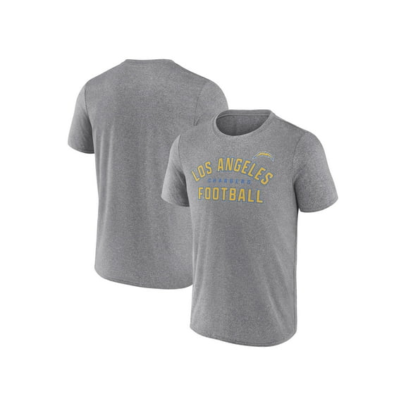 NFL Men's Los Angeles Chargers Synthetic Gray Short Sleeve Arch Logo T-Shirt – All 32 Teams Available