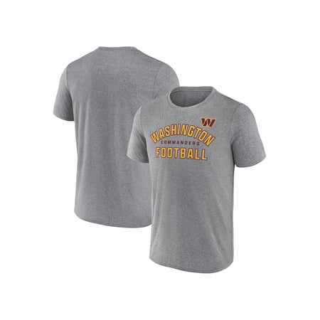 Philadelphia Eagles NFL Men's Washington Commanders Synthetic Gray Short Sleeve Arch Logo T-Shirt – All 32 Teams Available