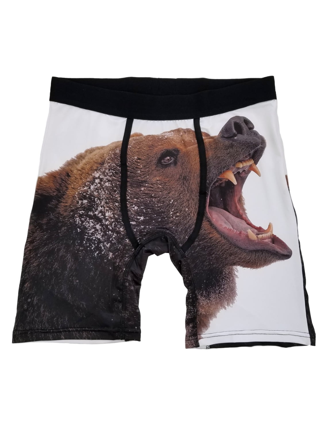 Mens Grizzly Bear Novelty Underwear Boxer Briefs Large
