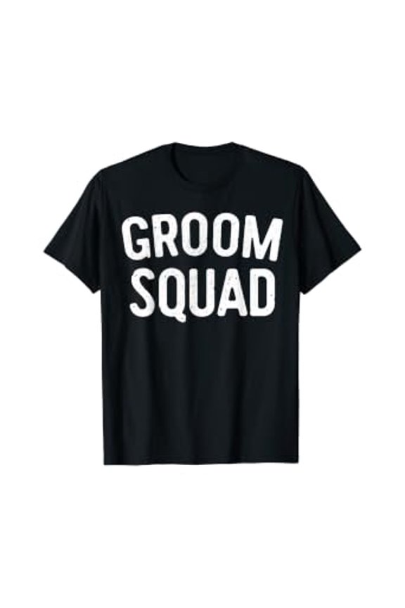 Mens Groom Squad T-Shirt Bachelor Party Gift Shirt, Unisex T-Shirt