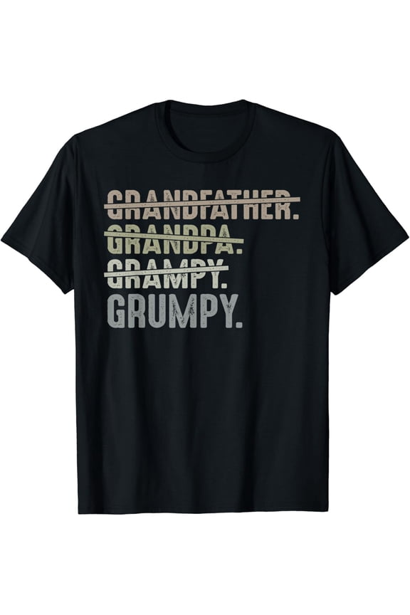 Mens Grumpy Shirts for Men Grandfather Grandpa Grampy Grumpy Funny Gifts For Father's Day