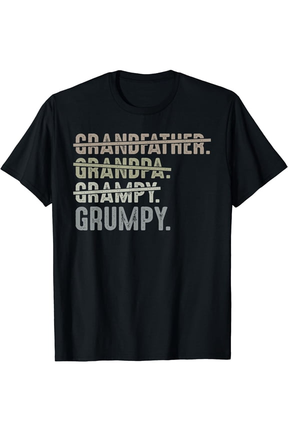 Mens Grumpy Shirts for Men Grandfather Grandpa Grampy Grumpy T-Shirt