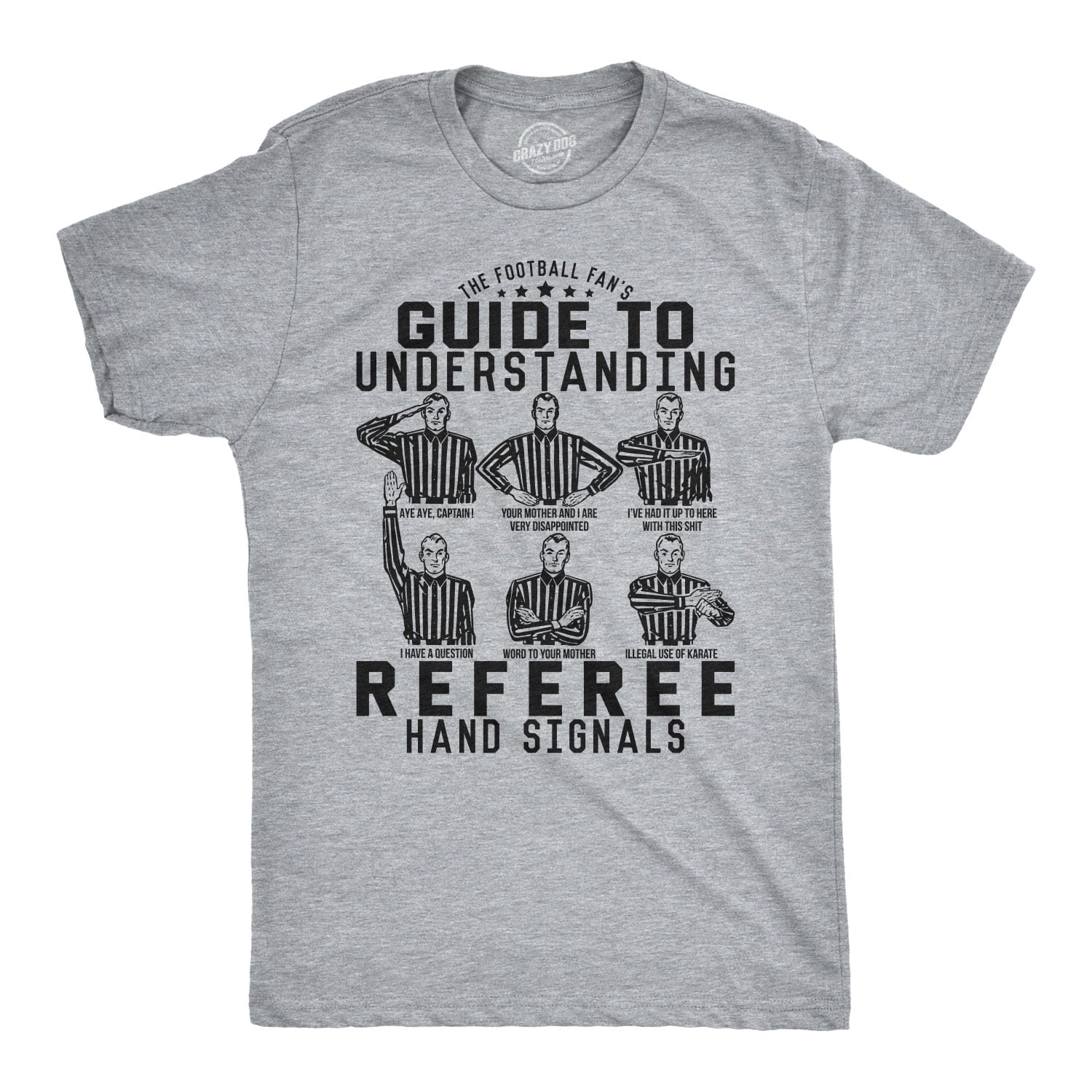 Mens Guide To Understanding Referee Hand Signals Tshirt Funny Football