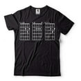 thumbnail image 1 of Mens Guitar Chord Tee Chart Musician Music Guitarist T-shirt Father's Day Guitarist T Shirt, 1 of 6