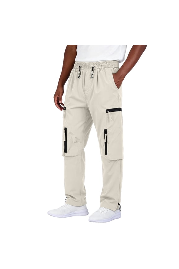 Mens Gym Pants Jerdar Men's Softshell Hiking Pants Waterproof Windproof Multi Pockets Polyester Straight Leg High Rise Outdoor Casual Athletic Work Long Trousers