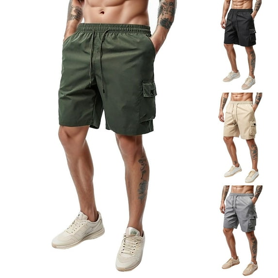 Mens Gym Shorts Men's Summer Outdoor Shorts Men's Summer Beach Shorts Men's Athletic Shorts with Pockets Mens Gym Shorts with Pockets