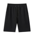 thumbnail image 1 of Mens Gym Shorts Men's Summer Shorts with Deep Pockets Loose Fitting Thin Breathable Pants Men's Athletic Pants Black XXL, 1 of 3