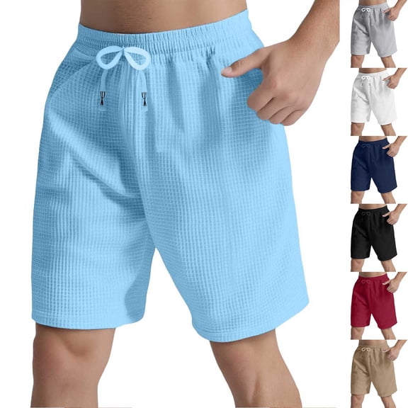 Mens Gym Shorts - Mens Workout Athletic Shorts Hiking Shorts Work Casual Shorts with Pockets Summer Lightweight Quick Dry Shorts Mens Running Shorts with Pockets