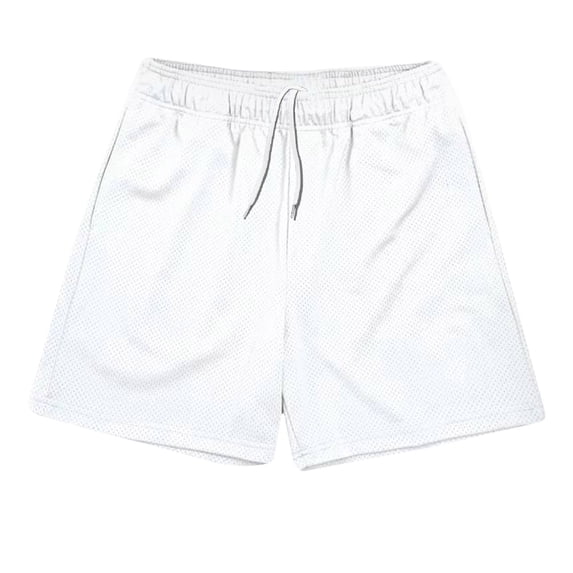 Mens Gym Shorts Mesh Breathable Pocket 5 Inch Inseam Training Fitness Wear