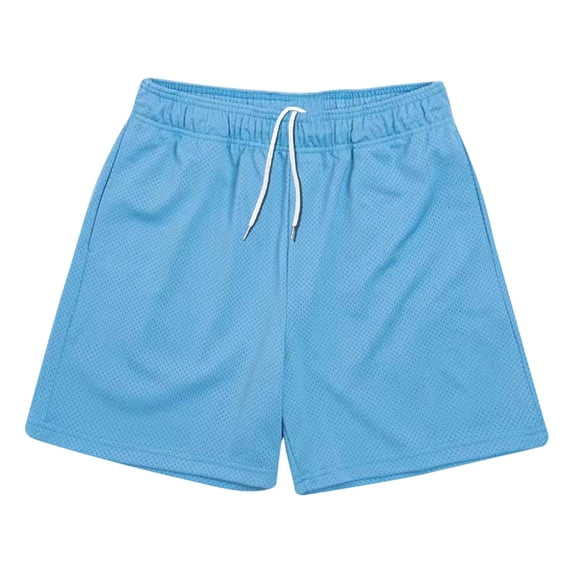 Mens Gym Shorts Mesh Breathable Pocket 5 Inch Inseam Training Fitness Wear