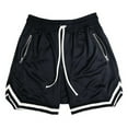 thumbnail image 1 of Mens Gym Shorts Workout 7 Inch Inseam Drawstring Long Basketball Shorts Lightweight Running Sports Athletic Shorts, 1 of 3