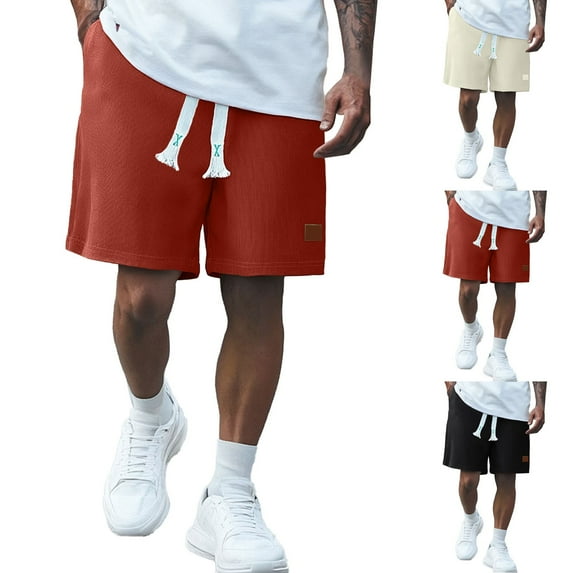 Mens Gym Shorts - Mens Workout Athletic Shorts Hiking Shorts Work Casual Shorts with Pockets Men's Athletic Shorts with Pockets Casual Short Pants Gym Shorts