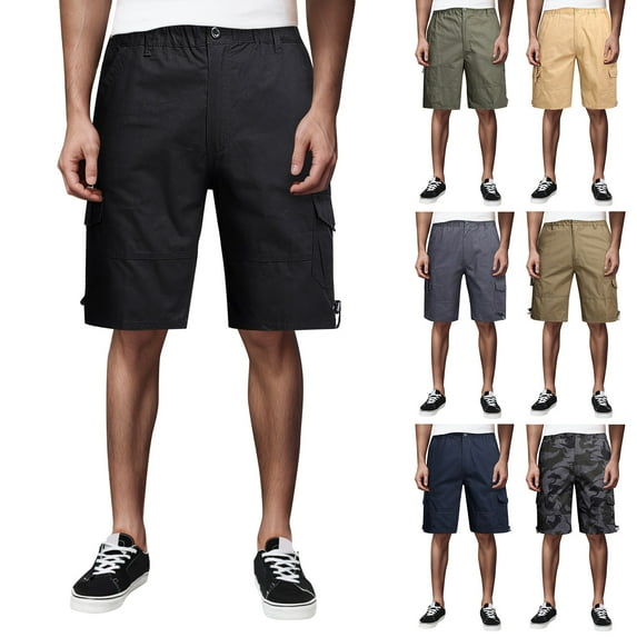 Mens Gym Shorts - Workout Shorts Men Casual Running Casual Work Flat Front Shorts Men Fashion Sports Shorts Mens Gym Shorts with Pockets