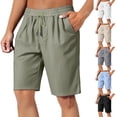 thumbnail image 1 of Mens Gym Shorts Workout Shorts Men Casual Running Men's Summer Beach Shorts Stretch Waist Athletic Gym Short Mens Gym Shorts with Pockets, 1 of 5