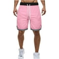 thumbnail image 1 of Mens Gym Shorts with Zip Pockets Summer Outdoor Running Sports Casual Elasticated Waist Short Pants Athletic Workout Training Shorts for Walking, Hiking Above the Knee S-5XL, 1 of 3