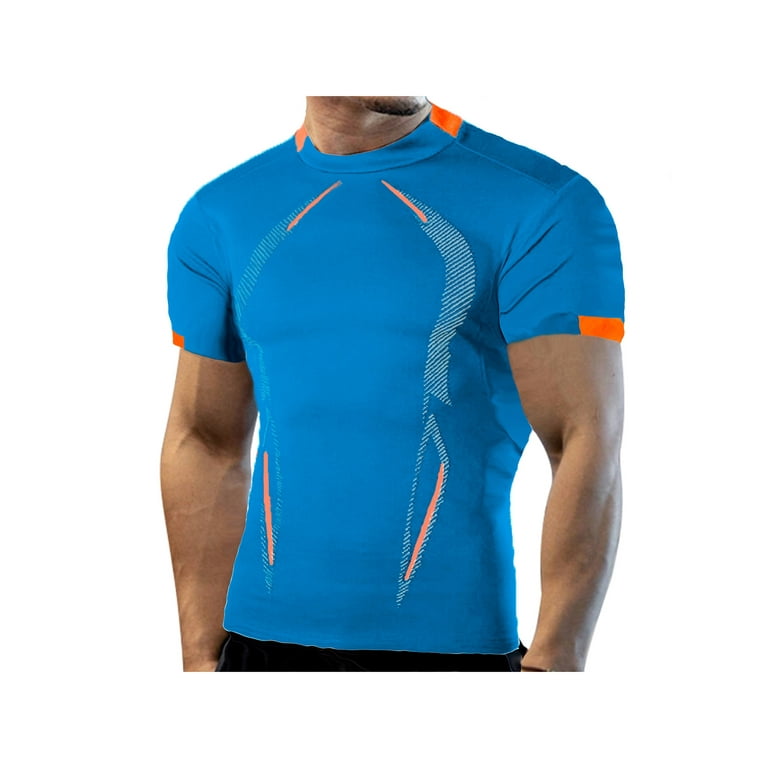 New Compression Shirt Men Fitness Gym Shirt Sport Running T-shirt Rashgard  Men Tops Tee Quick