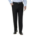 thumbnail image 1 of Men’s Haggar® Premium Comfort Expandable-Waist Classic-Fit Stretch Flat-Front Dress Pants Color: Black Size: 34X29, 1 of 4